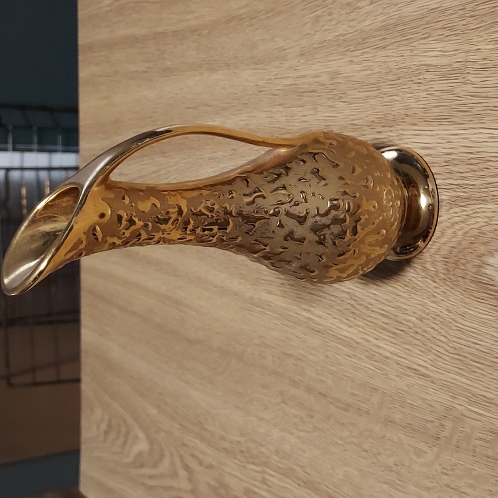 VTG weeping  21k Gold Ewer Vase